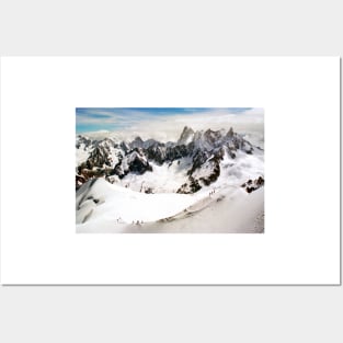 Chamonix Aiguille du Midi Mont Blanc Massif Alps France Posters and Art